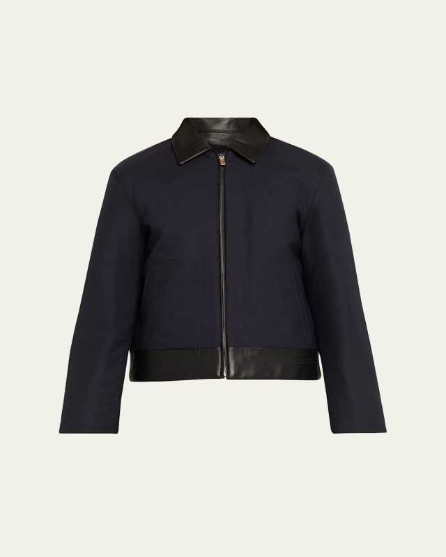 Boxy Zip-Front Jacket